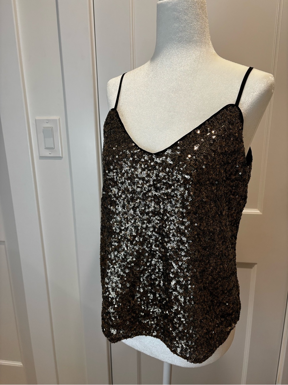 Banana Republic Gold Sequin Top